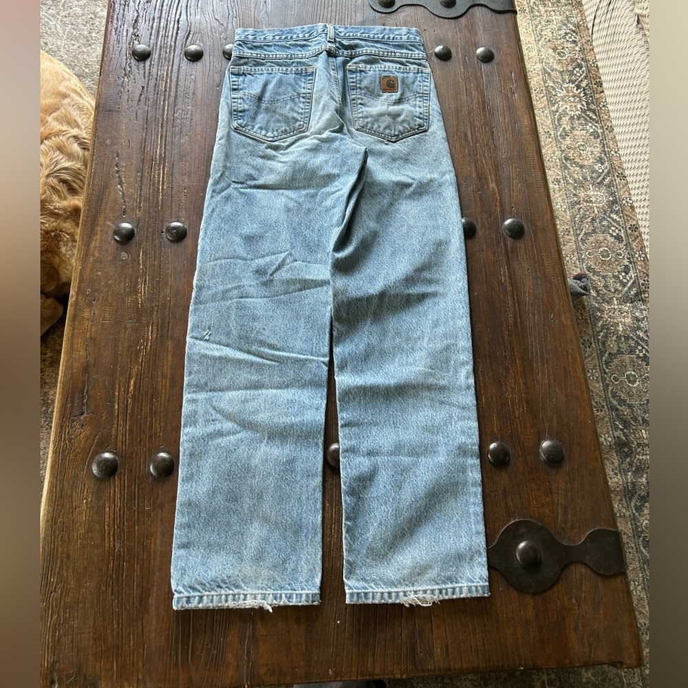 Carhartt Men's Light Blue Straight-Leg Jeans - Picture 4 of 5